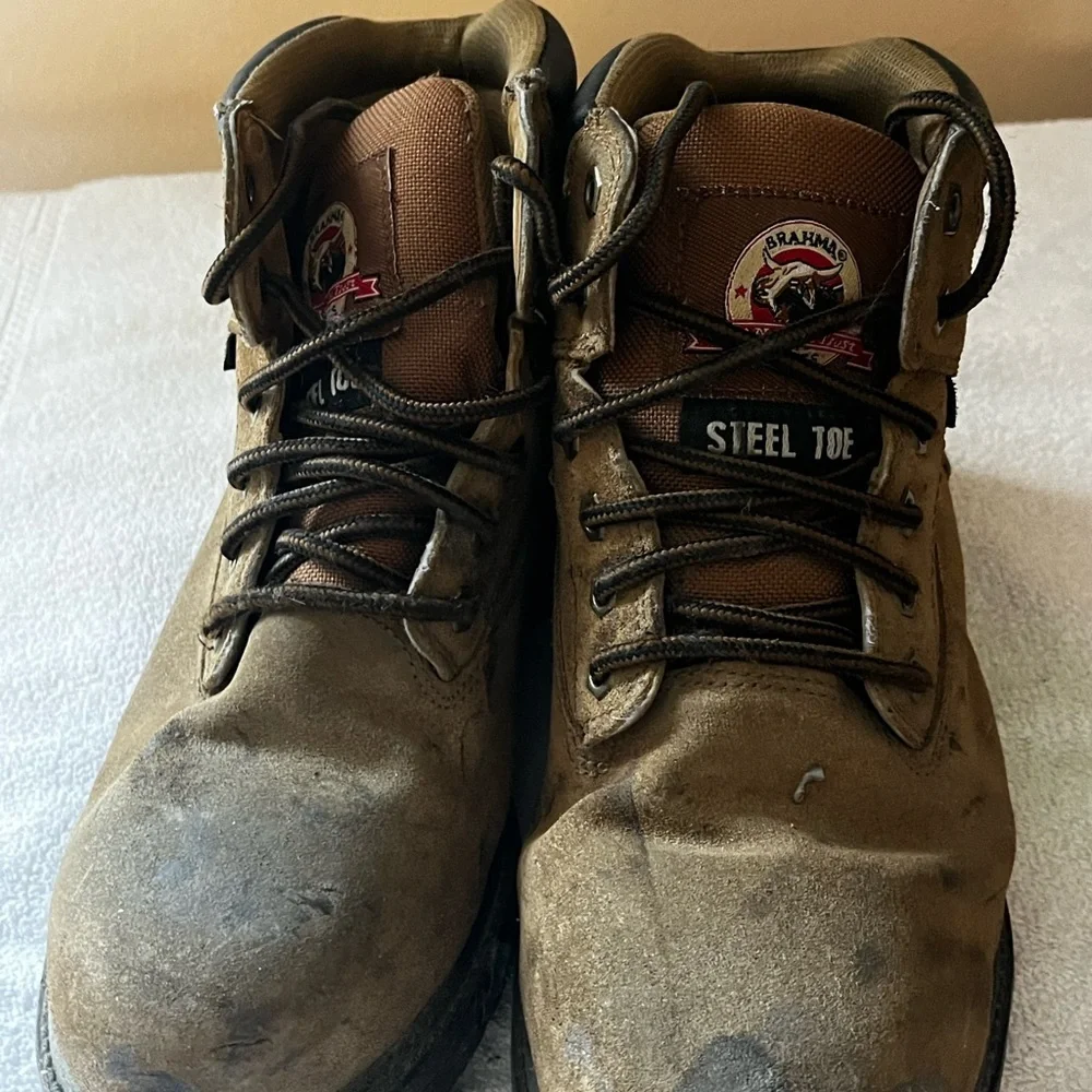 Brahma Steel Toe Imperfection Boots Sz 9